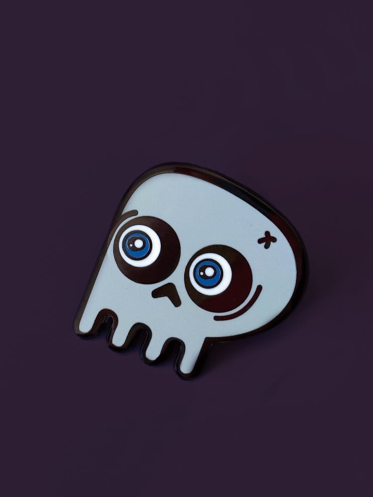 Image of Spooky Skull Enamel Pin