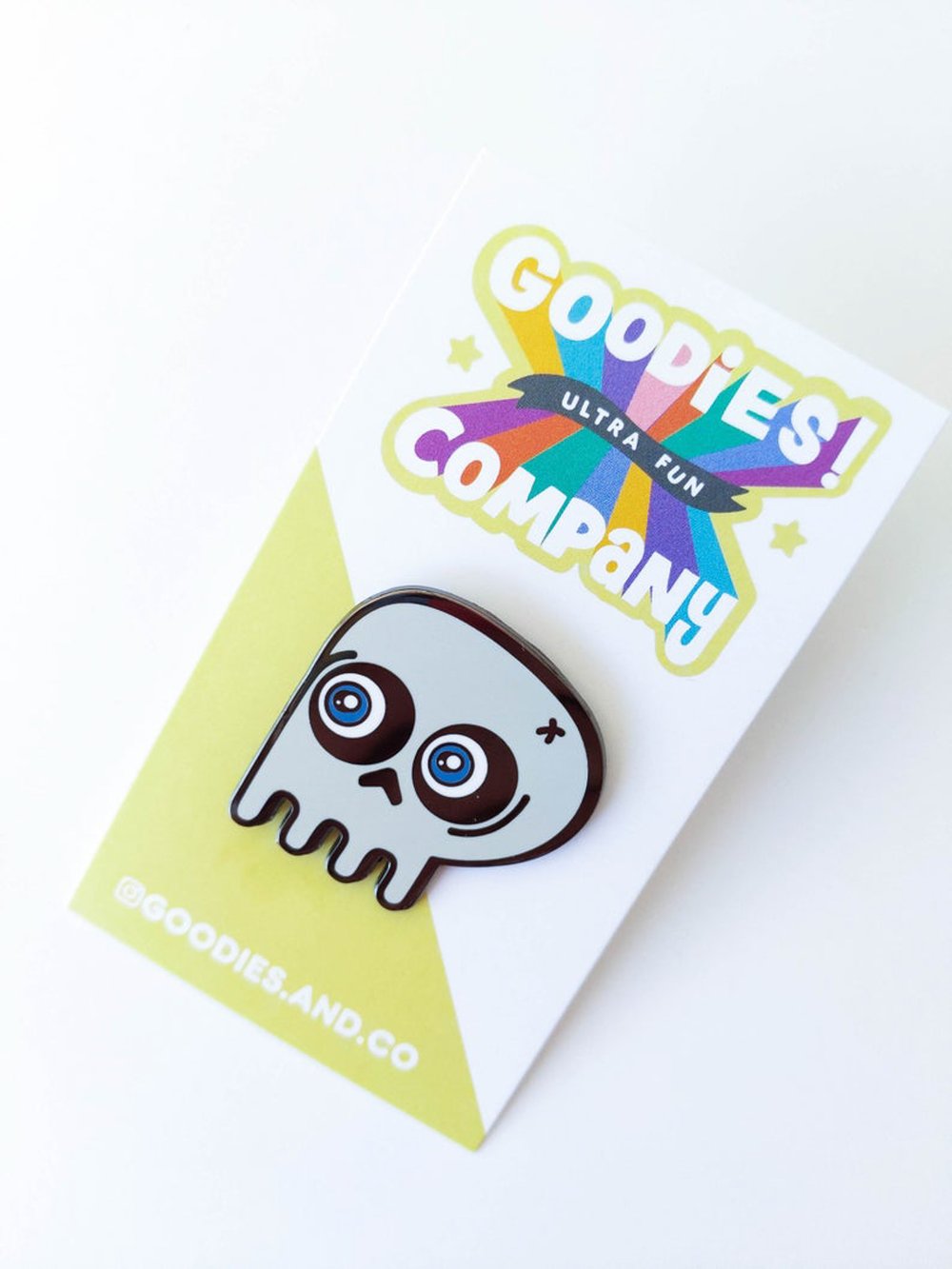 Image of Spooky Skull Enamel Pin