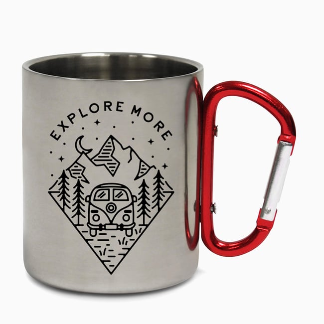 Explore More Carabiner Steel Mug