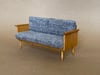 1/6 scale Sofa / Couch Mid Century Modern for dolls (Blythe, Barbie, Pullip, Momoko)