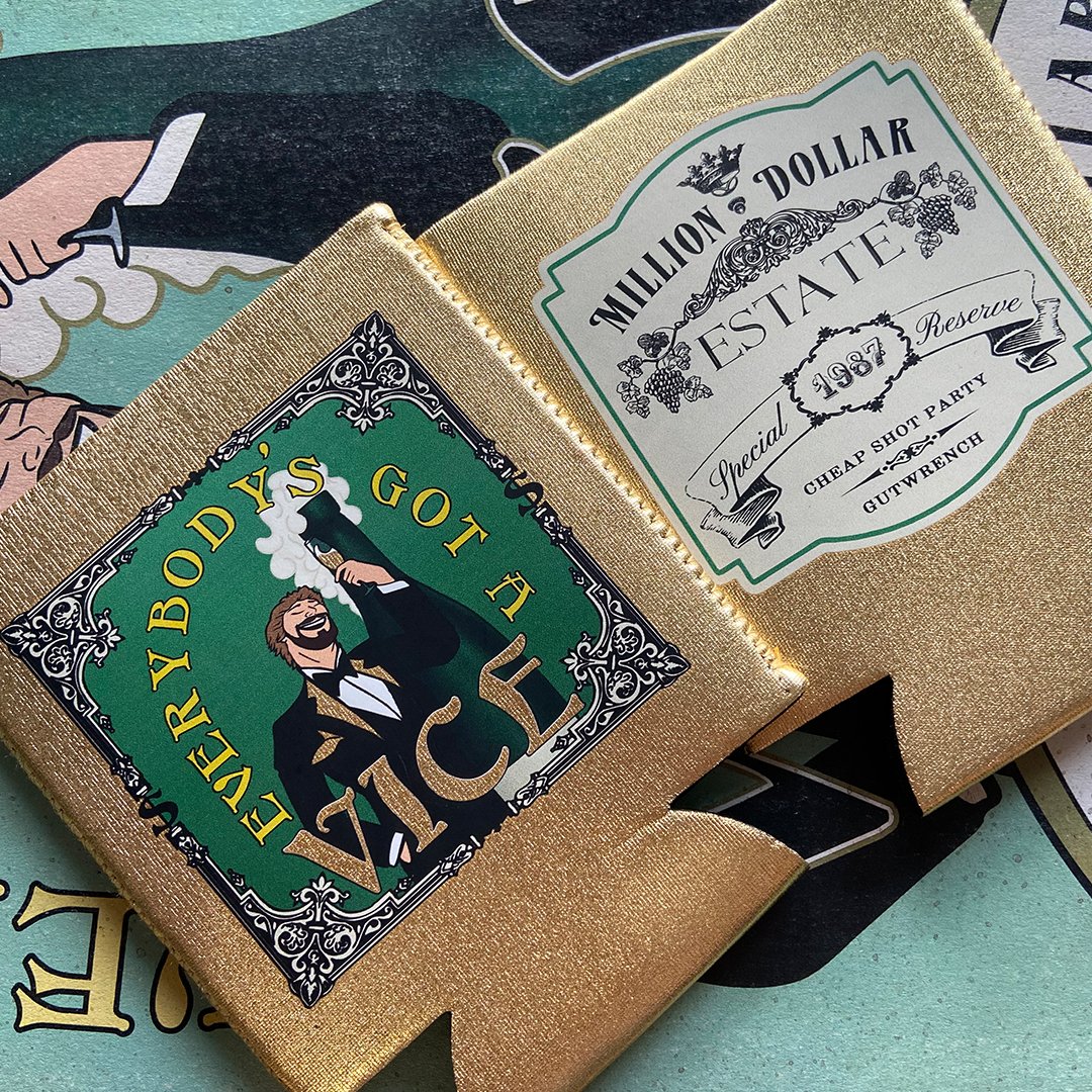 Image of "VICE" Koozie (CHEAP SHOT PARTY KOOZIE CLUB RELEASE #17)