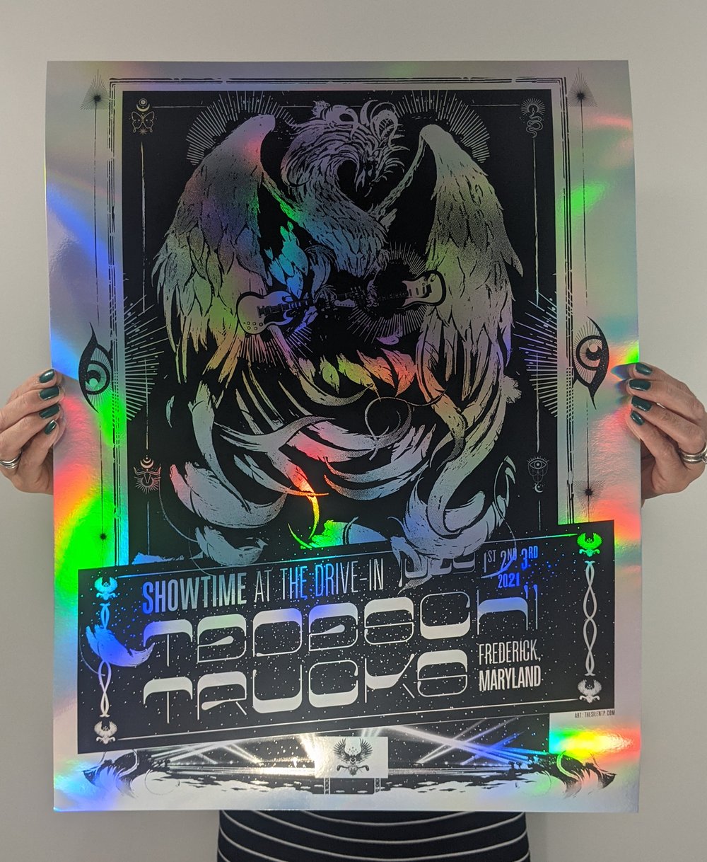 Tedeschi Trucks Special Edition Rainbow Foil Poster - Maryland