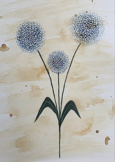 Image of tres flores 5x7 print