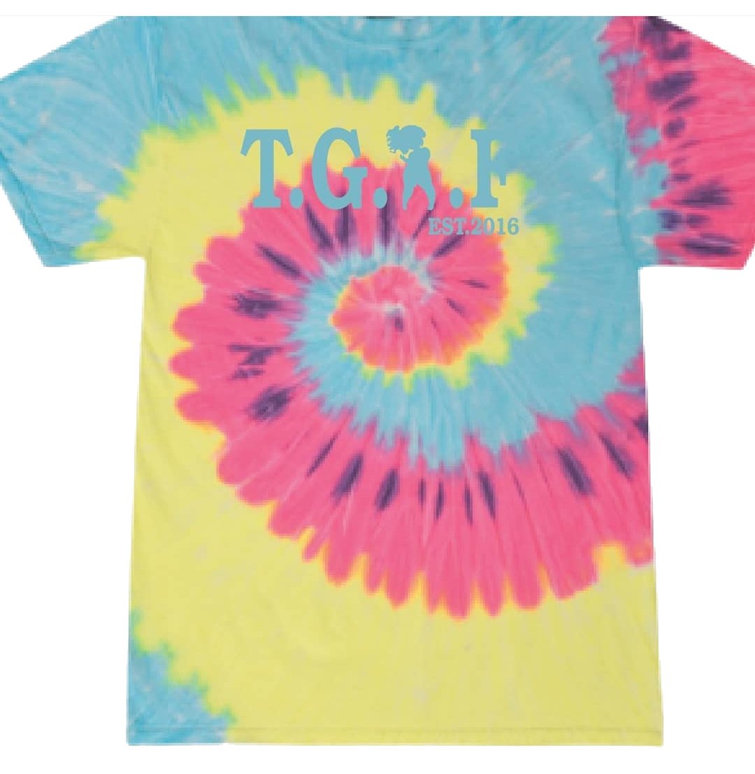 Image of TGIF Pink Tie Dye Tee