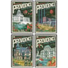 Strange Worlds of When Providence Series 2 – 4 x 6 Framed, Set of 4