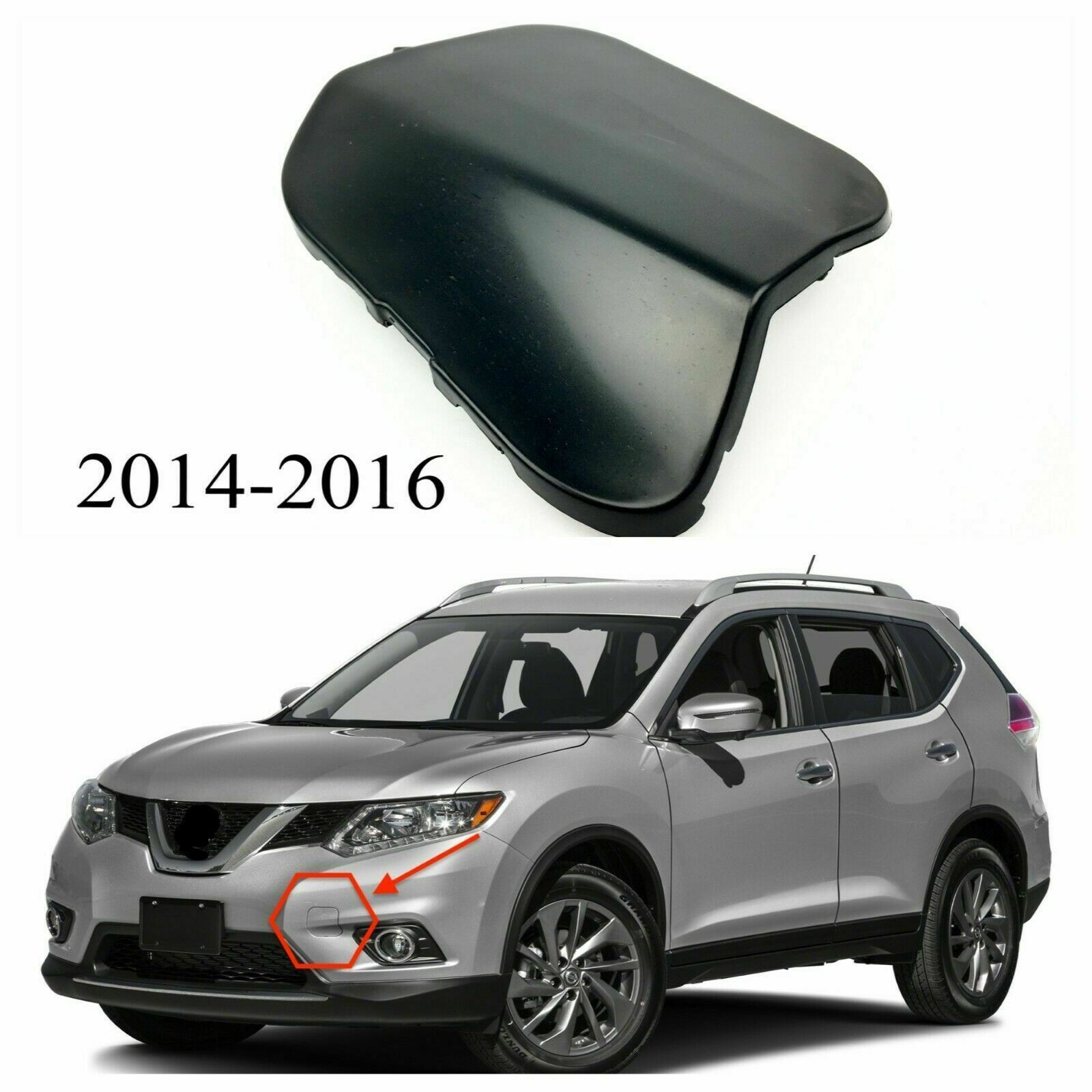 / Fit for Nissan X-Trail Rogue T32 2014-2017 Vorderer Stoßfänger Tow Eye Hook Access Cover Cap