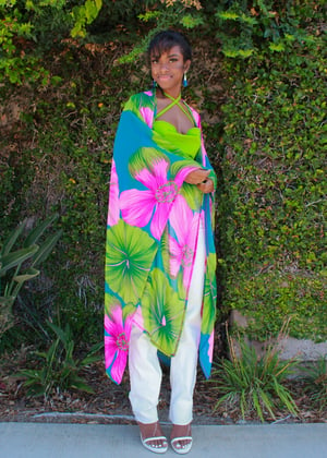 Image of Bermuda Floral Robe in Floral Fiesta