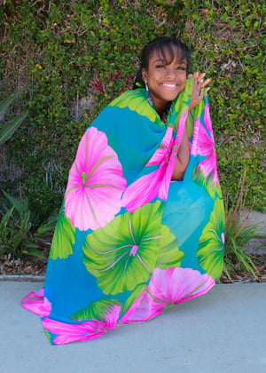 Image of Bermuda Floral Robe in Floral Fiesta