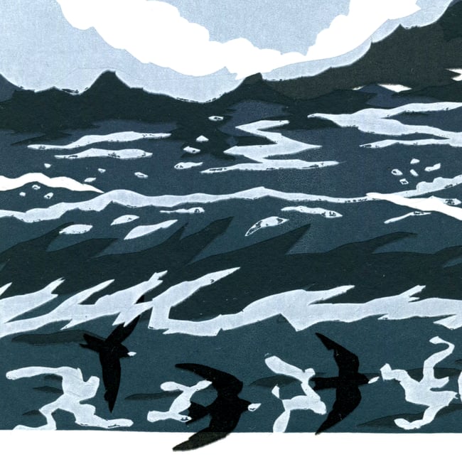 Wave Project Riding out the Storm - limited edition screen print