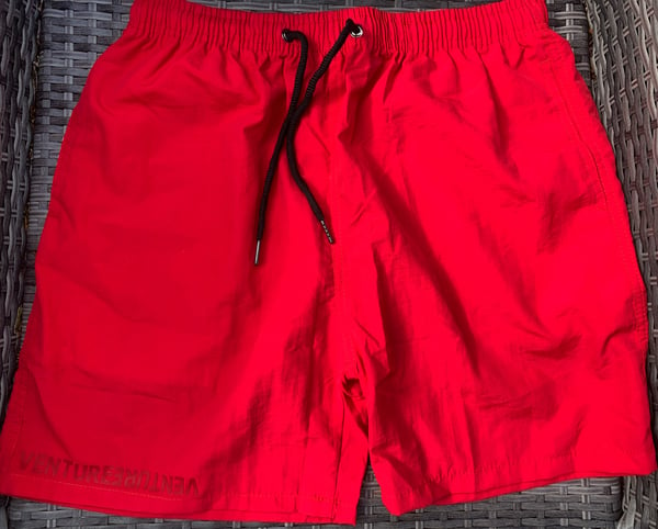 Image of Red Mens Swim Shorts