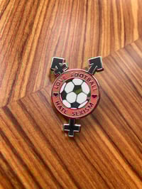 Enamel Pin - Love Football Hate Sexism
