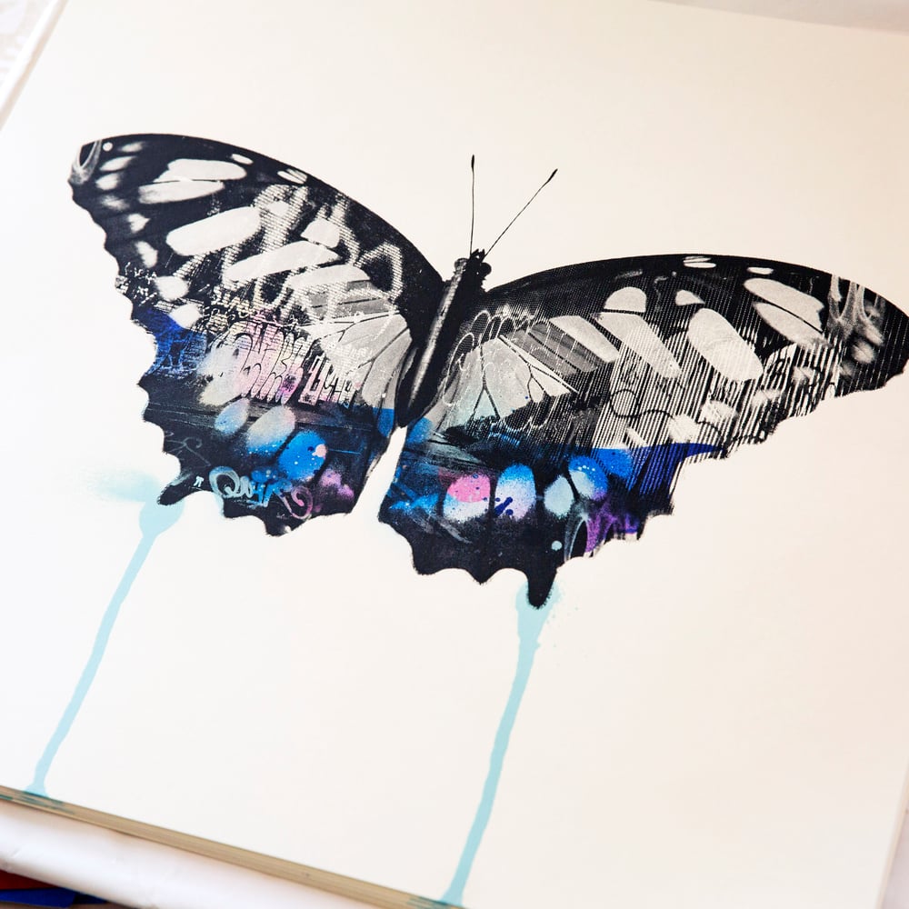 Image of Graffiti Butterfly (Blue)