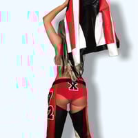 Image 12 of Dirty Chaps and Bikini Costume - Red