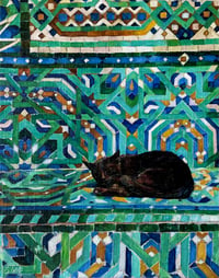 “Cat on Tile” Print 