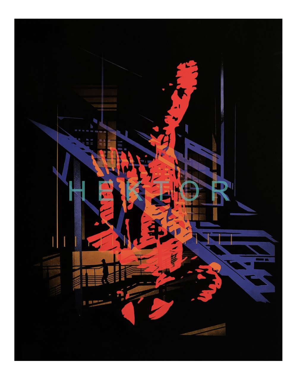 "L'homme en rouge" by HEKTOR