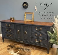 Image 1 of Stunning American sideboard in dark grey