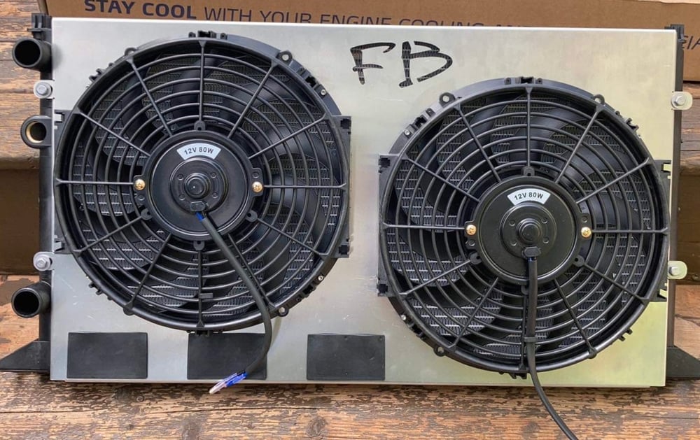 MK1 radiator shroud cooling fans | Fast Bunny Metalwerks