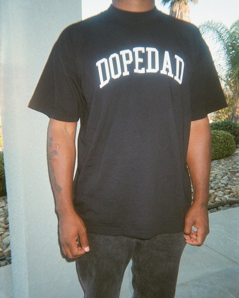 Image of DOPE DAD TEE - FLOCK LOGO 