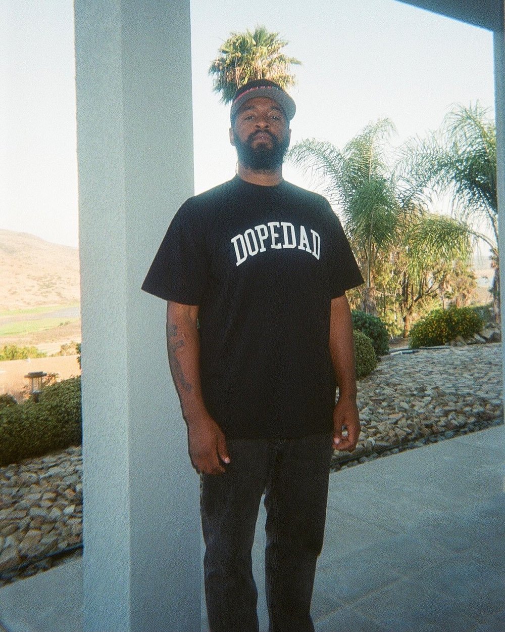 Image of DOPE DAD TEE - FLOCK LOGO 