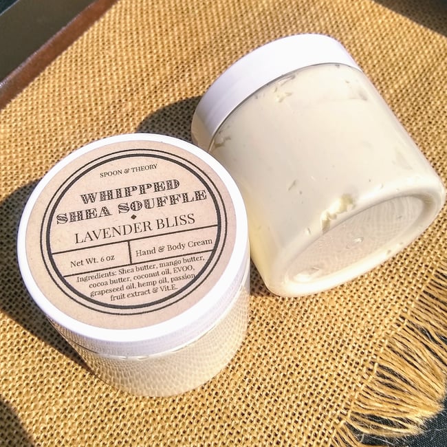 Whipped Body Butter Souffle 4 oz / 6oz Spoon & Theory Handmade