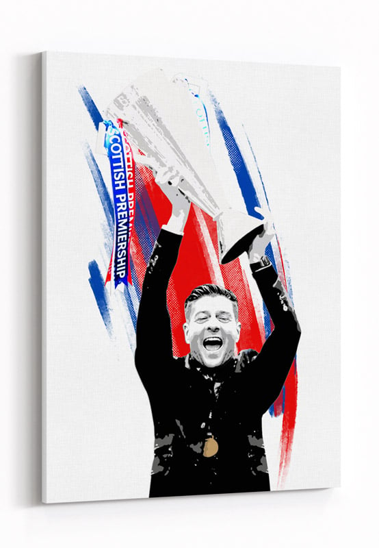 Image of Champions - Steven Gerrard Lifting Trophy