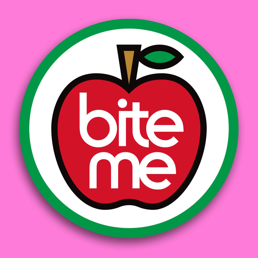 Image of "BITE ME" STICKER 3 PACK.