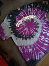 Grey purple and black swirl tye-dye Drippington t-shirt