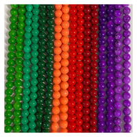 Image 4 of Solid color painted glass bead strands