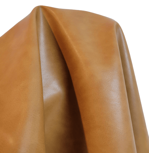Image of Caramel 2 tone Faux 0.9 mm 54 inches wide Sold by the Yard