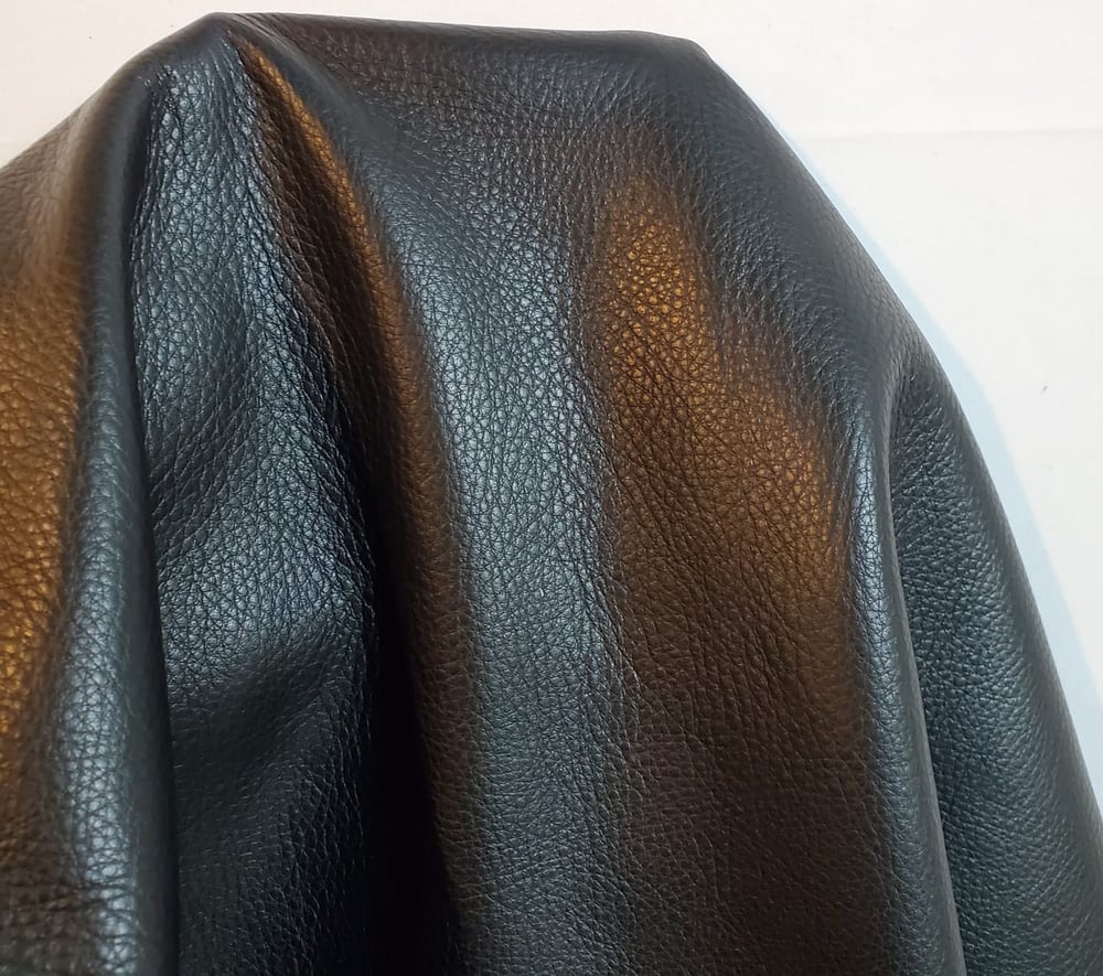 Image of Black Imperial 19- 23 sq.ft. Naked Aniline and natural tumbled Cow leather 