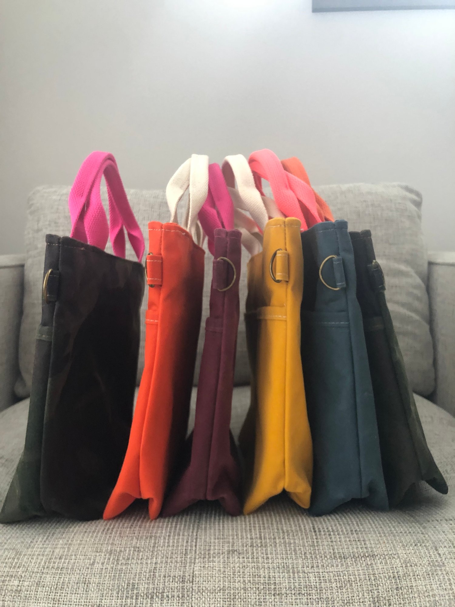 Image of Pre-Order Mustard Crossbody Crafting Tote