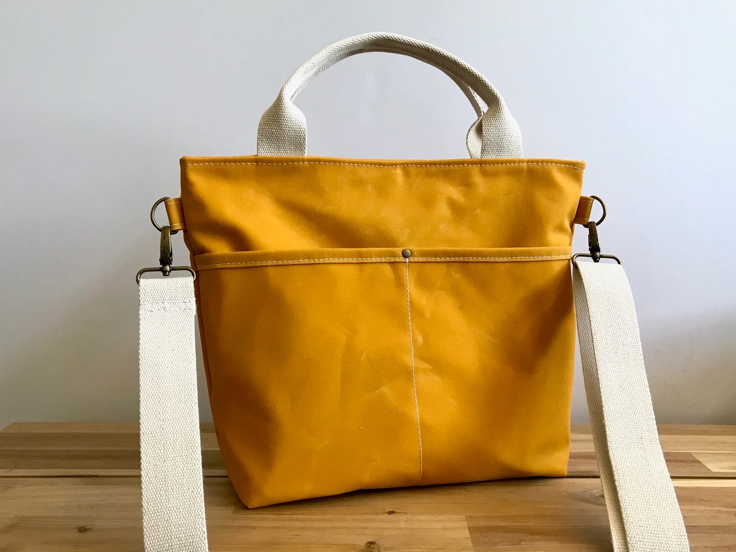 Image of Pre-Order Mustard Crossbody Crafting Tote