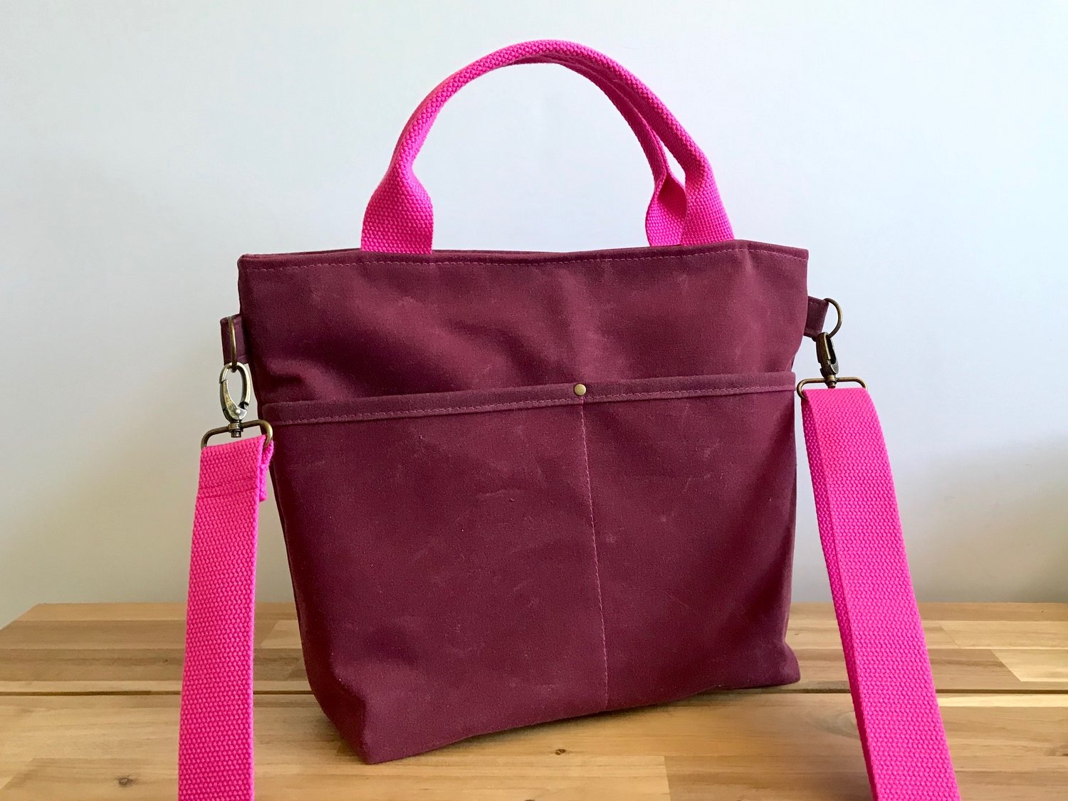 Image of PRE-ORDER Plum Crossbody Crafting Tote