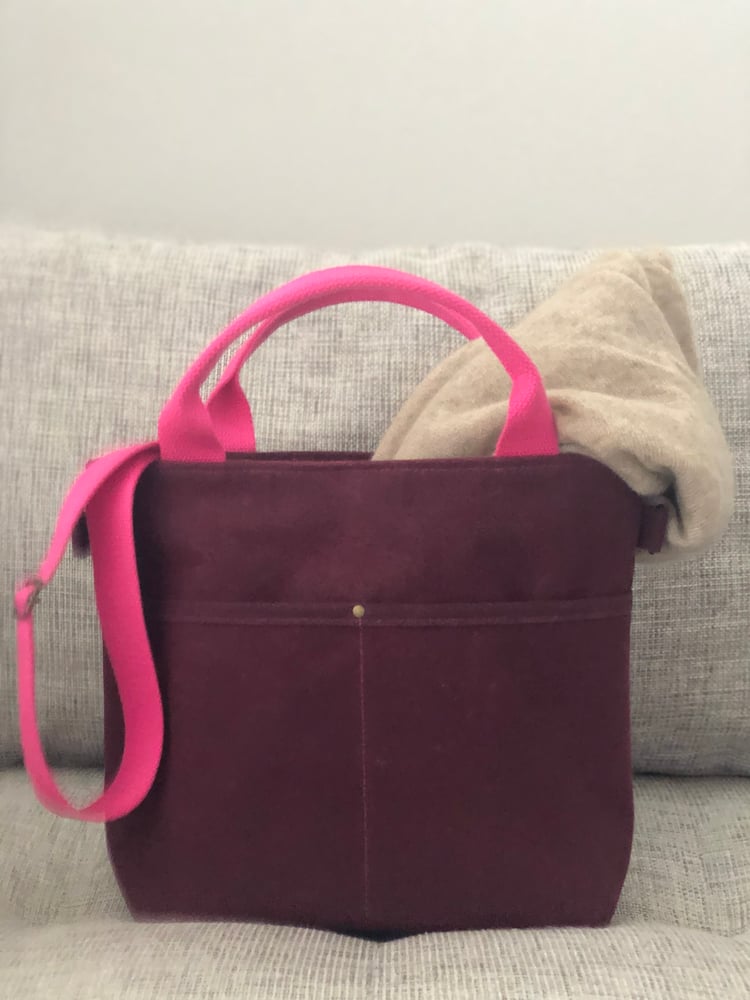 Image of PRE-ORDER Plum Crossbody Crafting Tote