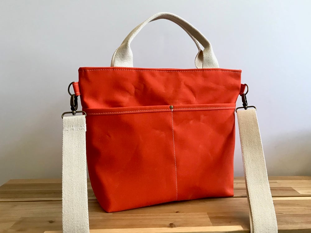 Image of PRE-ORDER Tangerine Crossbody Crafting Tote