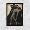Nude poster - Modern - Vintage photography - Secession - Art nouveau - Nude photography - Naturism 