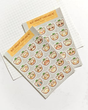 Image of jisunnie expression sticker sheet