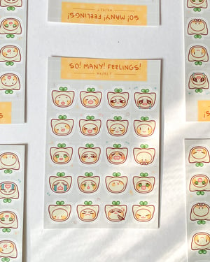 Image of jisunnie expression sticker sheet