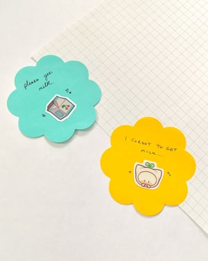 Image of melancholy mail sticker sheet