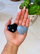 Image 2 of Snowflake Obsidian Heart Shaped Healing Stone