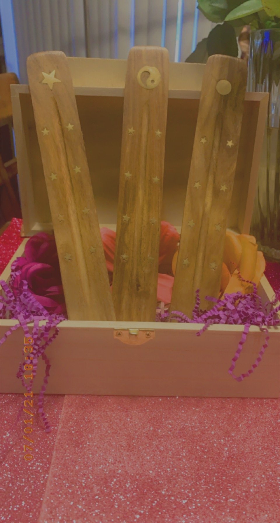 Image of Wooden Incense (burn) Tray