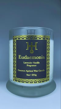 Eudaemonia Etched Glass Wooden Wick