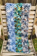 Crocheted Chunky Blanket 'Landscape'