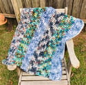 Crocheted Chunky Blanket 'Landscape'