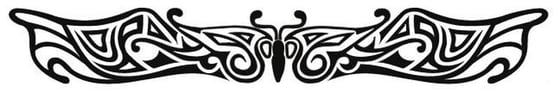 Image of Butterfly Glo 9 Inch Glow in the Dark Tattoo