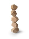 Wooden Balancing Rocks