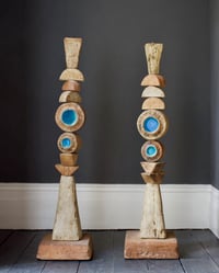 Image 4 of Bernard Rooke Studio Ceramic Totem Floor Lamp