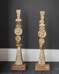 Image 5 of Bernard Rooke Studio Ceramic Totem Floor Lamp