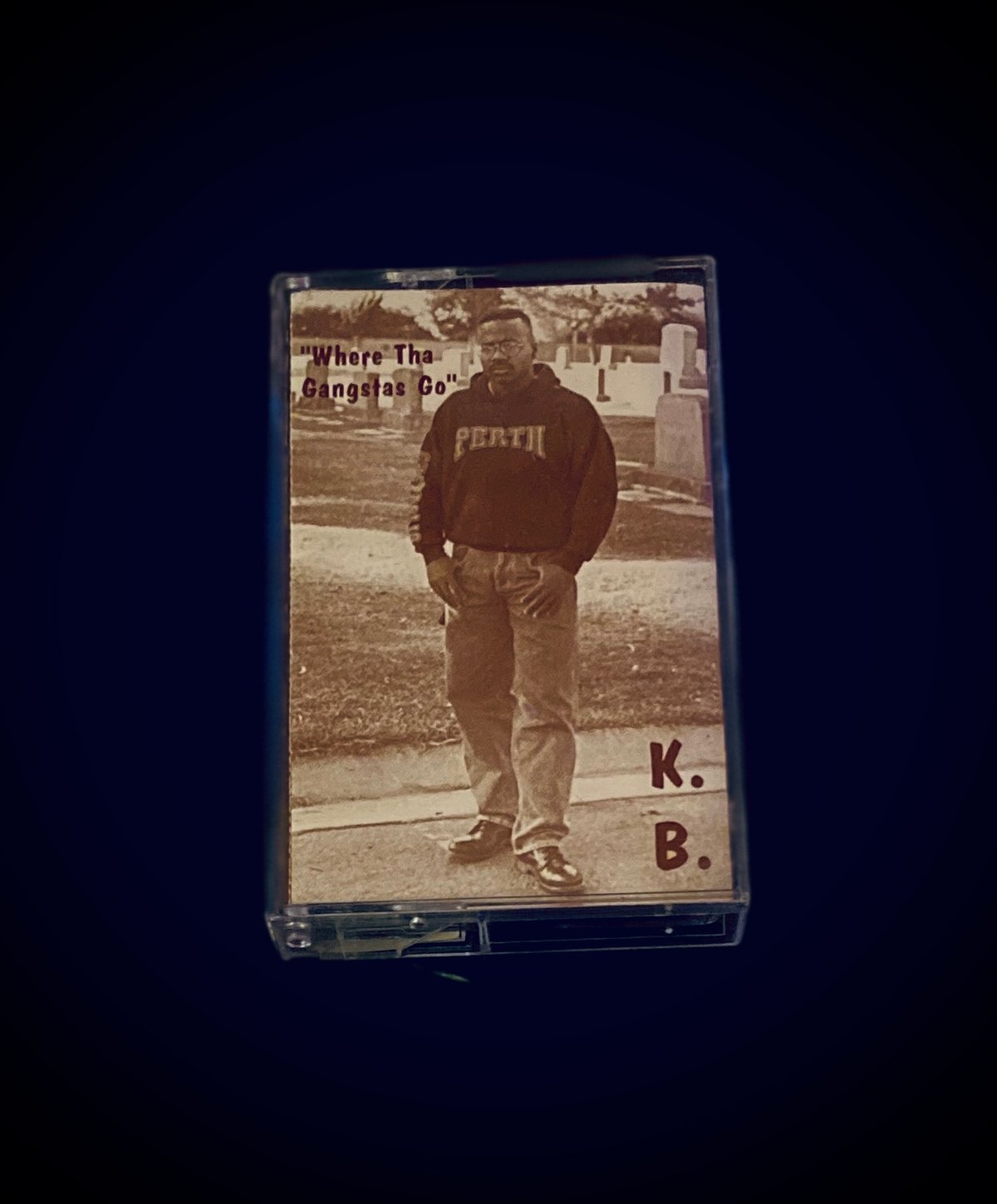 Image of K.B.  “Where tha gangstas go”