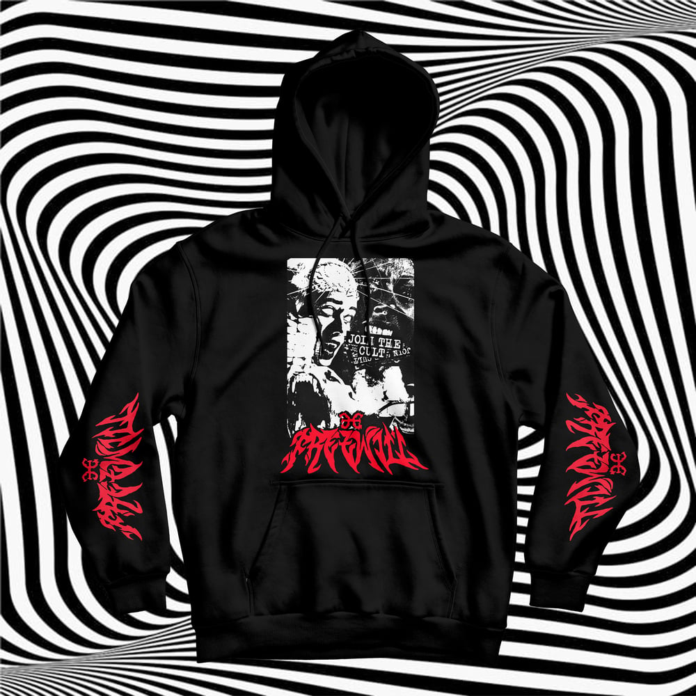 Image of “Join The Cult” Hoodie BLACK/RED